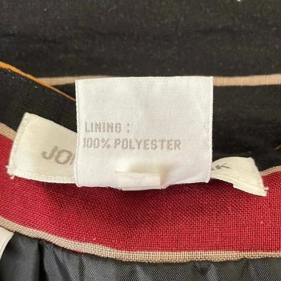 Jones New York Vintage 100% Linen Size 10 multicolored stripes lined skirt.‎ EUC - Picture 6 of 6